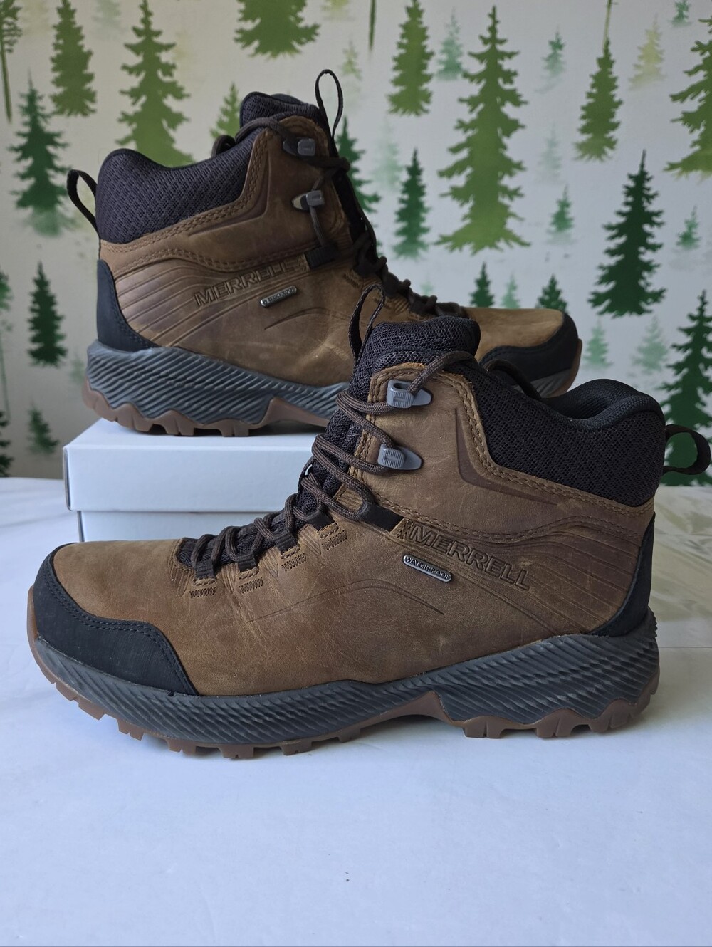 Merrell Forestbound Brown Waterproof Hiking Boots